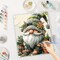 Easy Paint by Numbers Kit for Adults – Gnome Acrylic Painting Kit on Canvas
